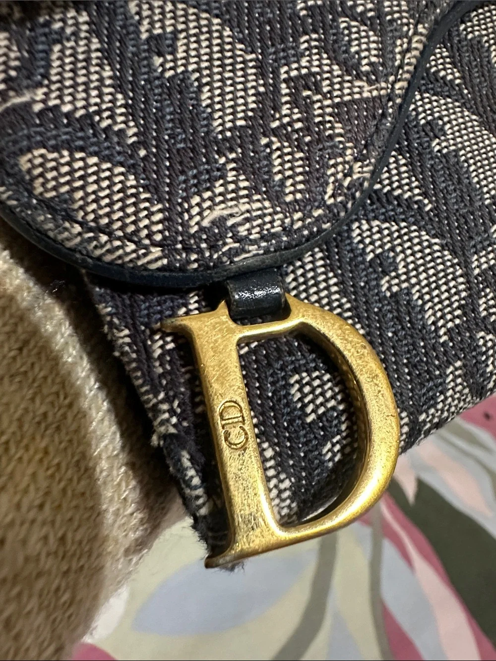 Dior Denim 'Saddle' Wallet